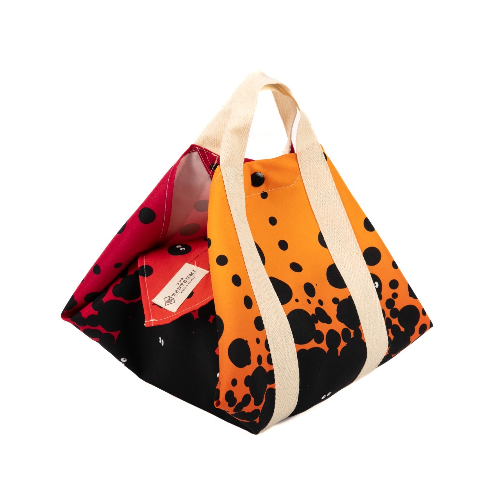 Tsutsumi Square Wrap x I See You 1 - in Red & Orange