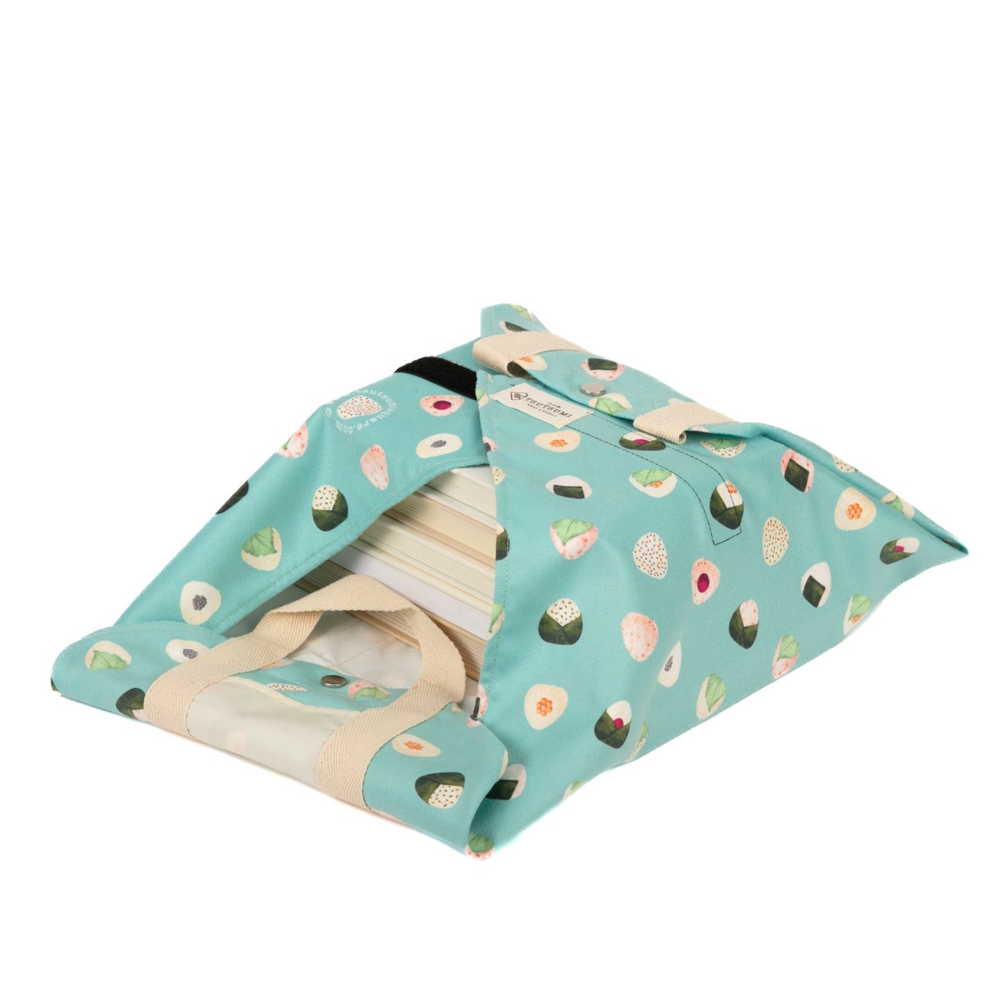 Tsutsumi Square Wrap x Love for Onigiri (Warm & Fuzzy) in Blue