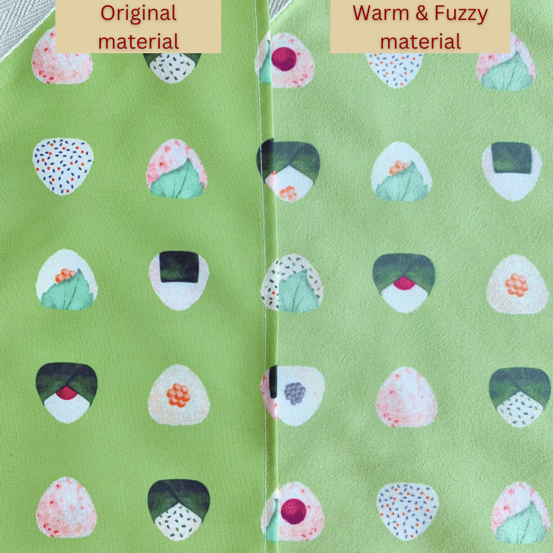 Tsutsumi Square Wrap x Love for Onigiri (Warm & Fuzzy) in Green