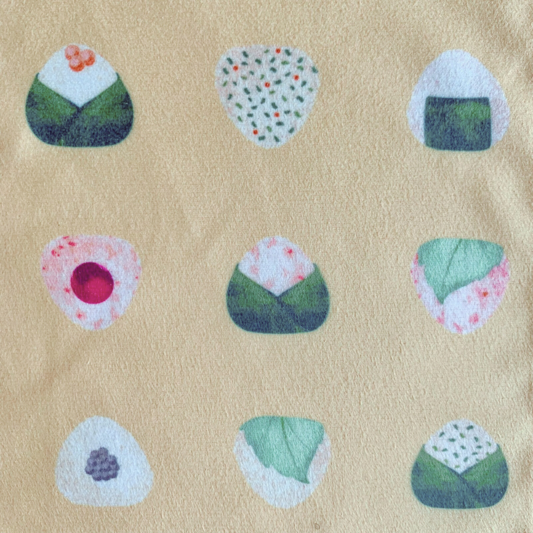 Tsutsumi Square Wrap x Love for Onigiri (Warm & Fuzzy) in Yellow