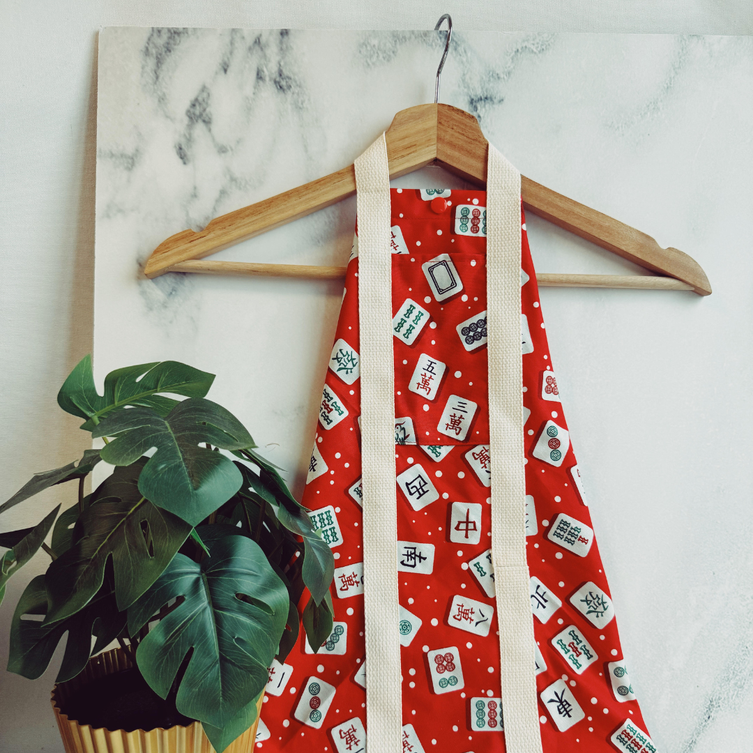 Tsutsumi Square Wrap x Handmade - Mahjong Red