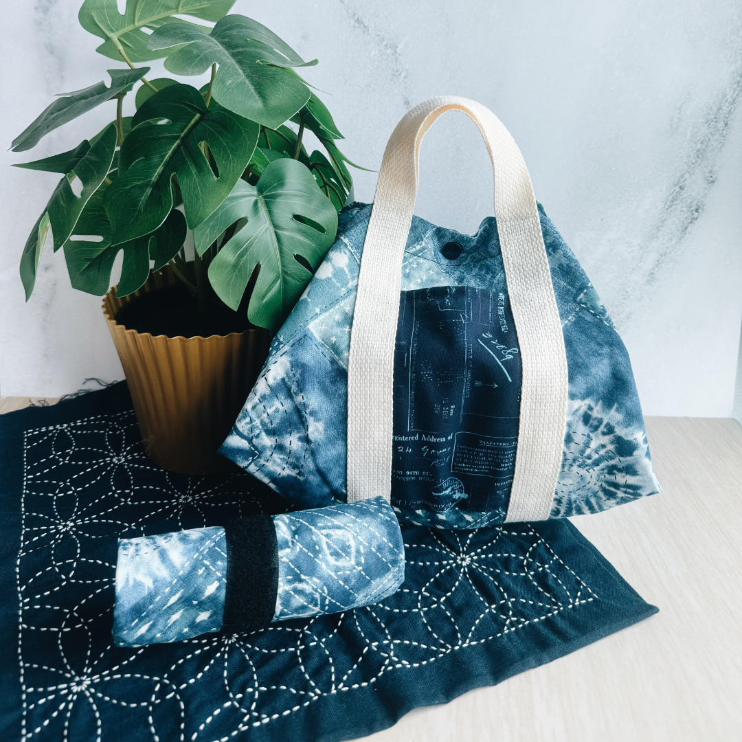 Tsutsumi Square Wrap x Handmade - Sashiko Patchwork
