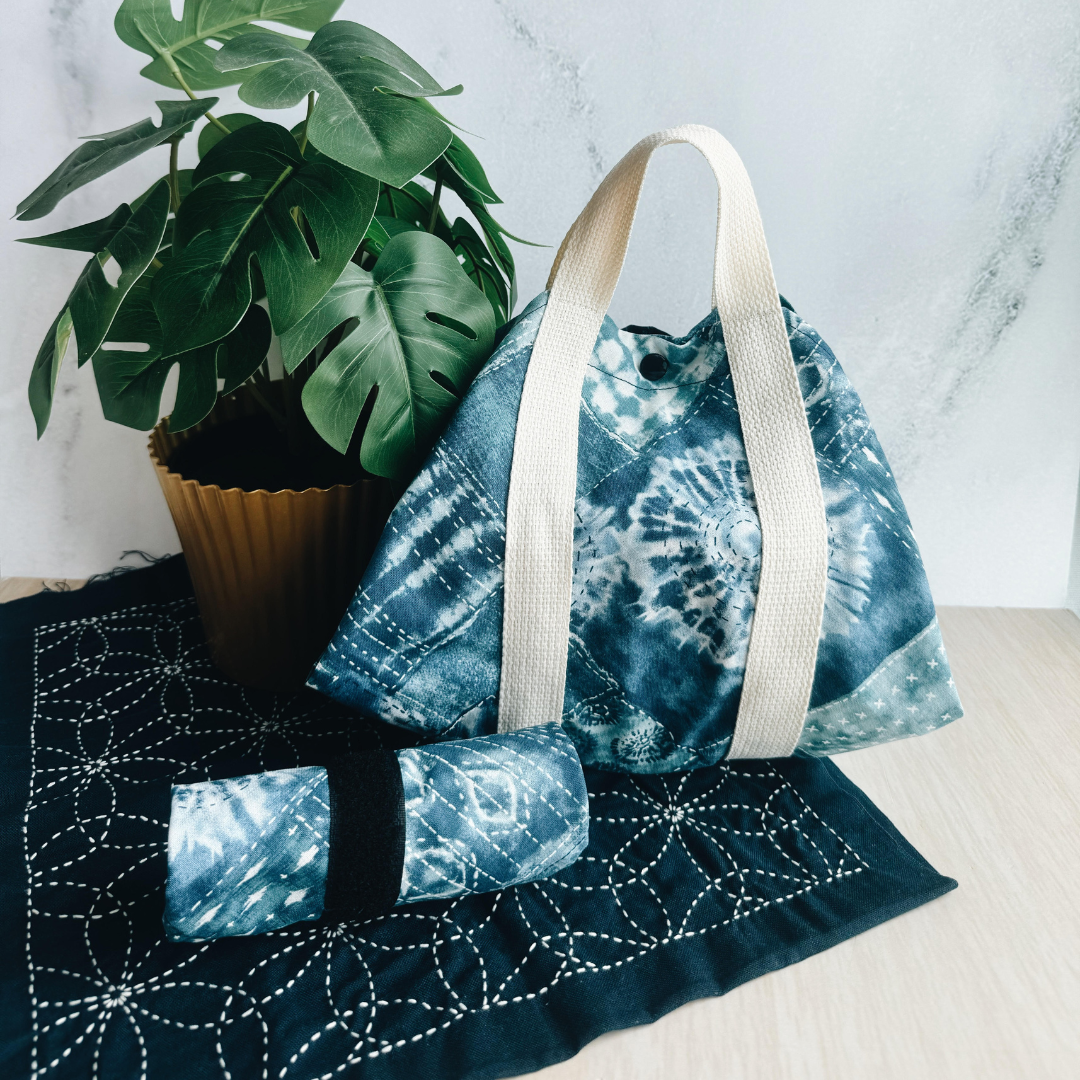 Tsutsumi Square Wrap x Handmade - Sashiko Patchwork