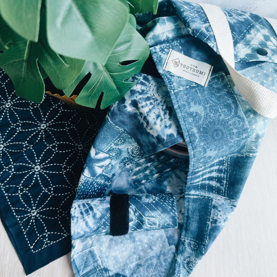 Tsutsumi Square Wrap x Handmade - Sashiko Patchwork
