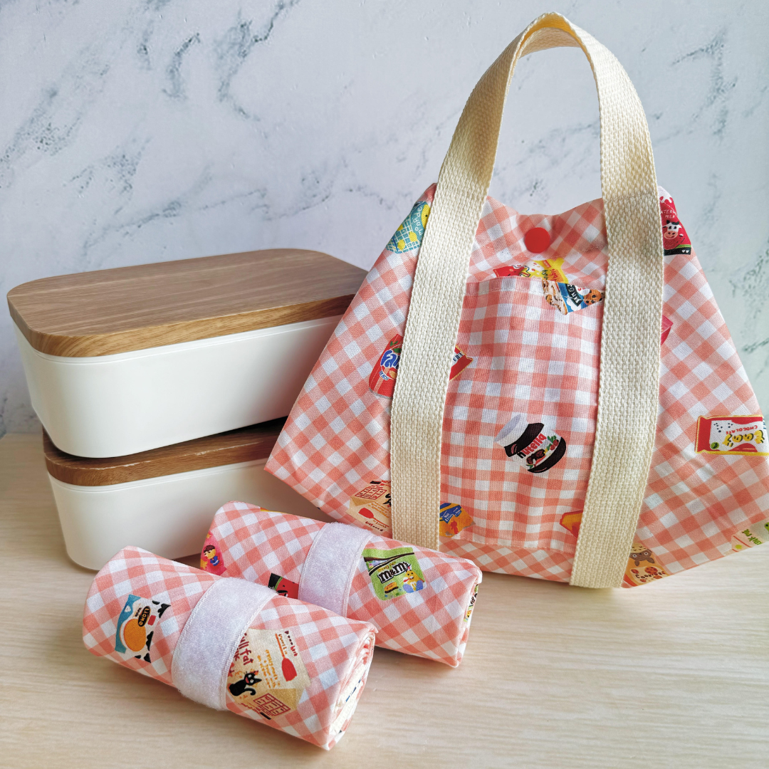 Tsutsumi Square Wrap x Handmade - Love for Snacks