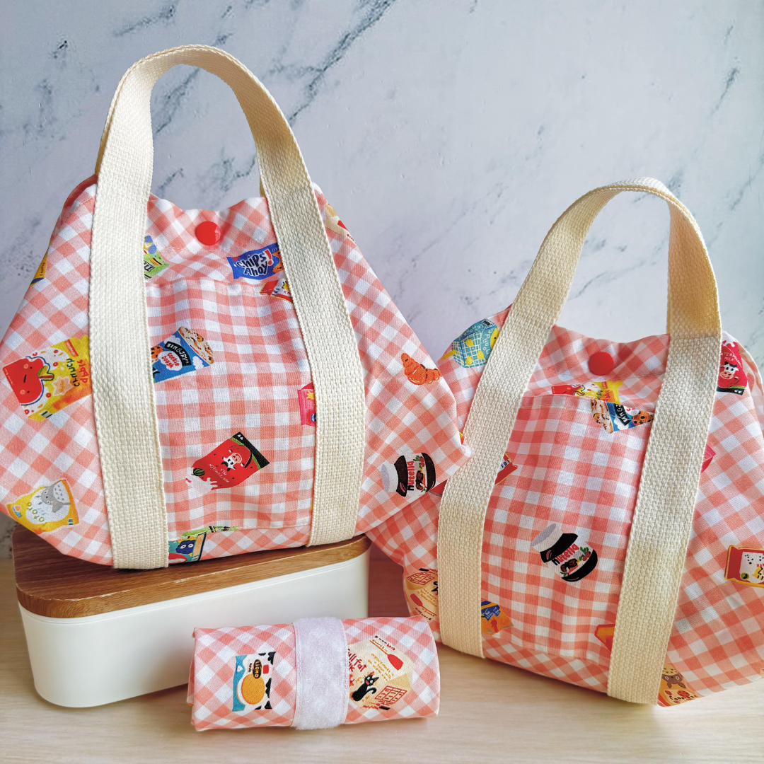 Tsutsumi Square Wrap x Handmade - Love for Snacks