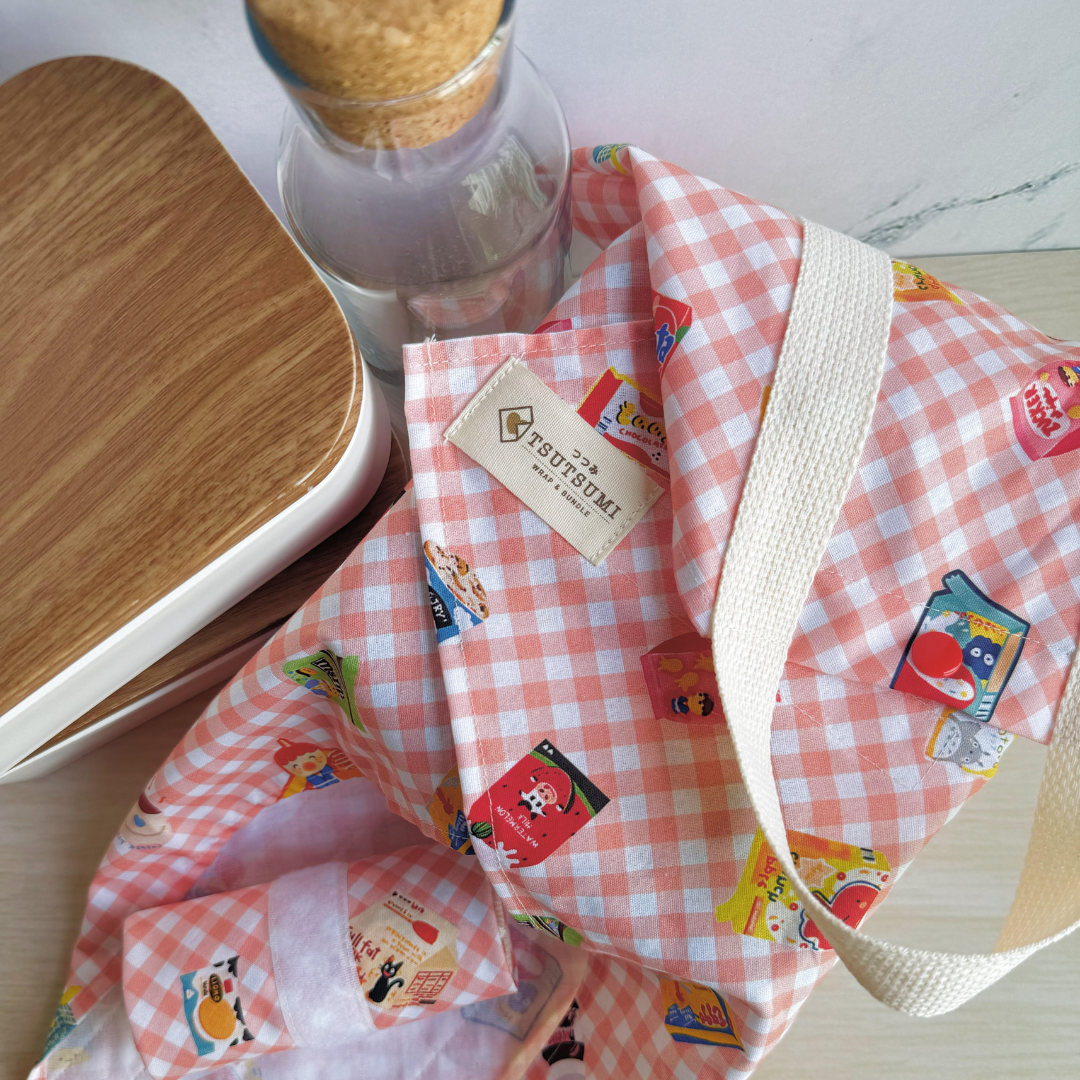 Tsutsumi Square Wrap x Handmade - Love for Snacks
