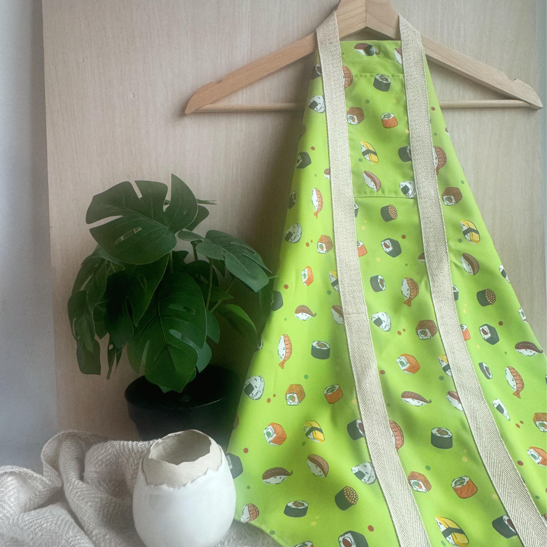 Tsutsumi Square Wrap x Sushi News in Green