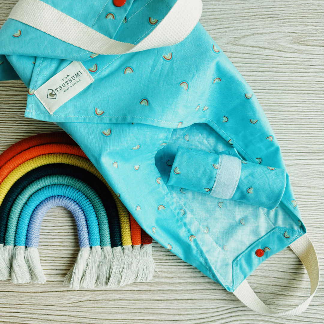 Tsutsumi Square Wrap x Handmade - Little Rainbows