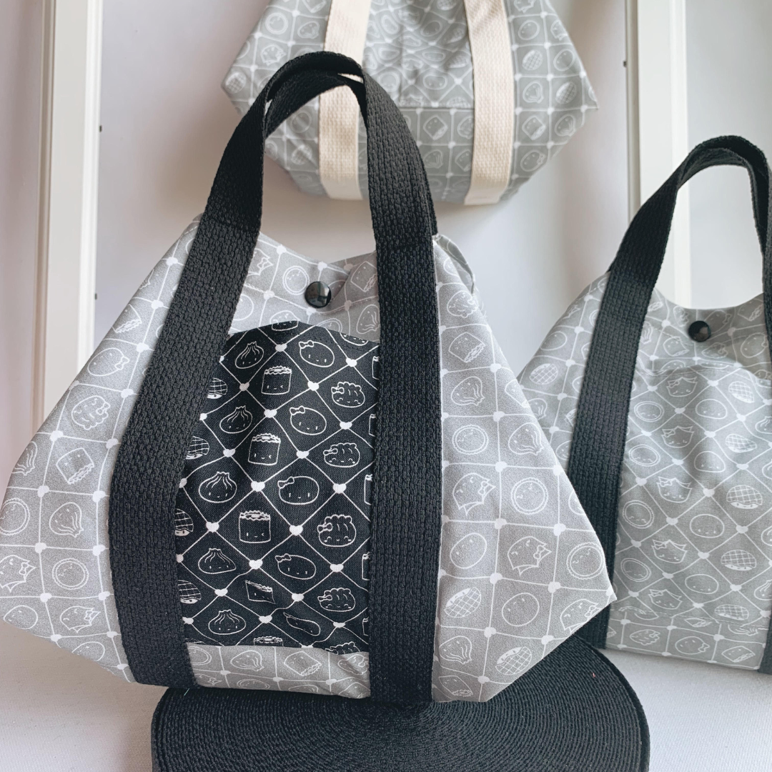 Tsutsumi Square Wrap x Handmade - Dimsum on Light Gray