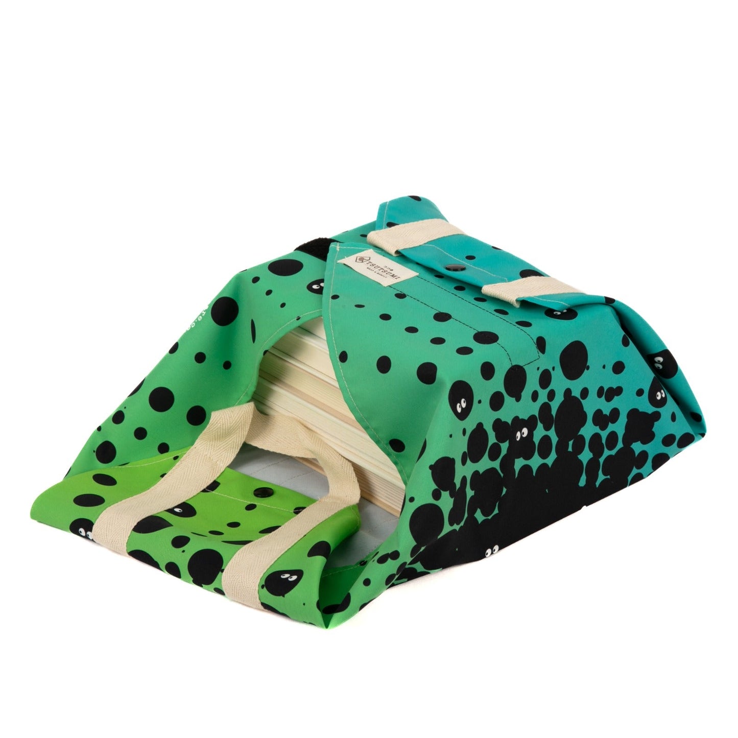 Tsutsumi Square Wrap x I See You 3 - in Green & Teal