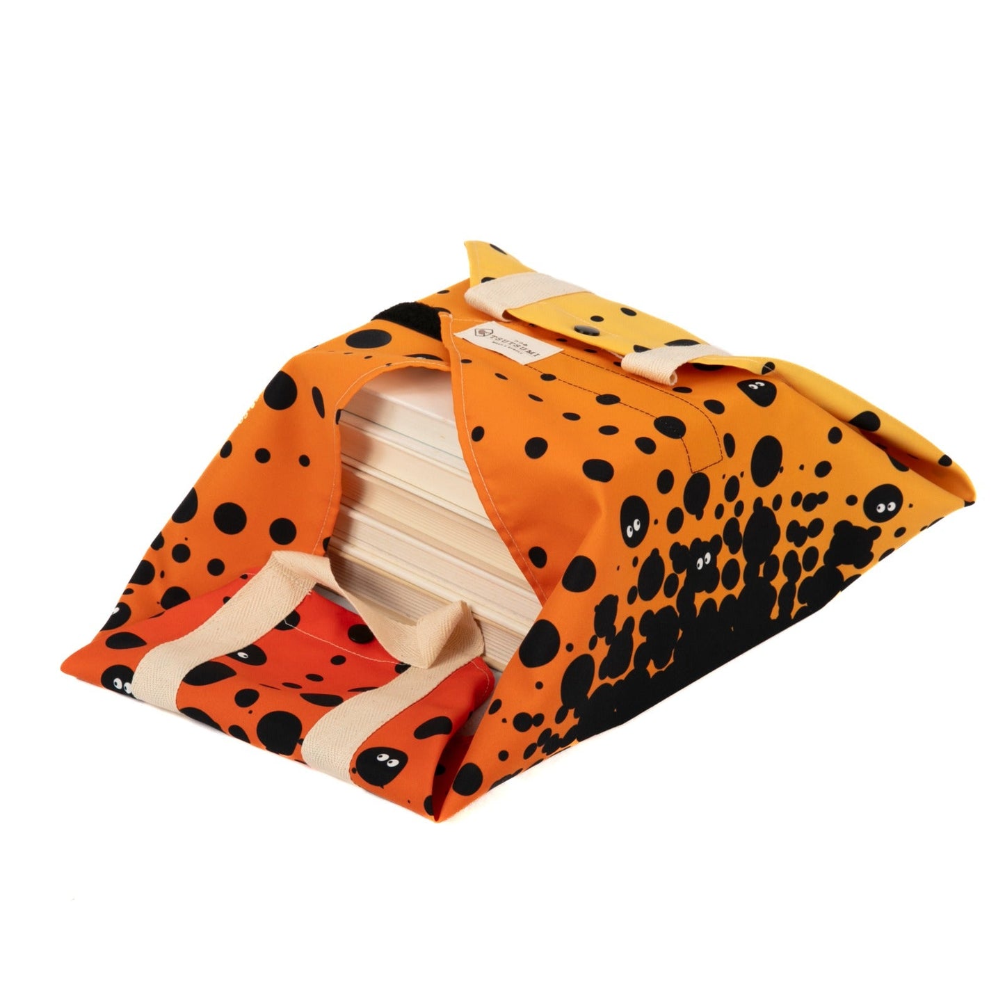 Tsutsumi Square Wrap x I See You 2 - in Orange & Yellow