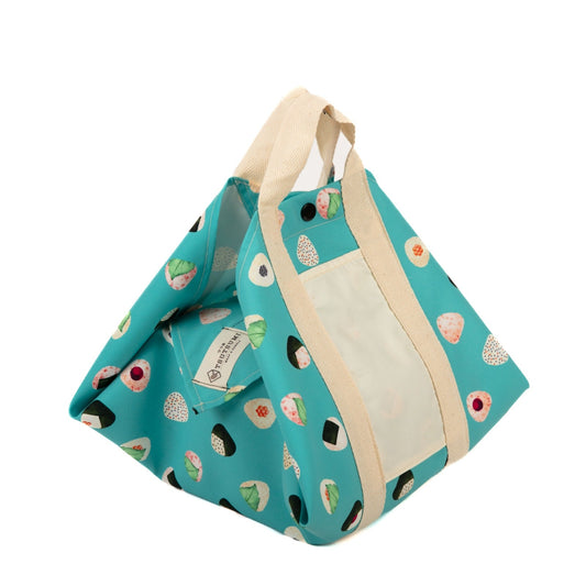 Tsutsumi Square Wrap x Love for Onigiri in Blue