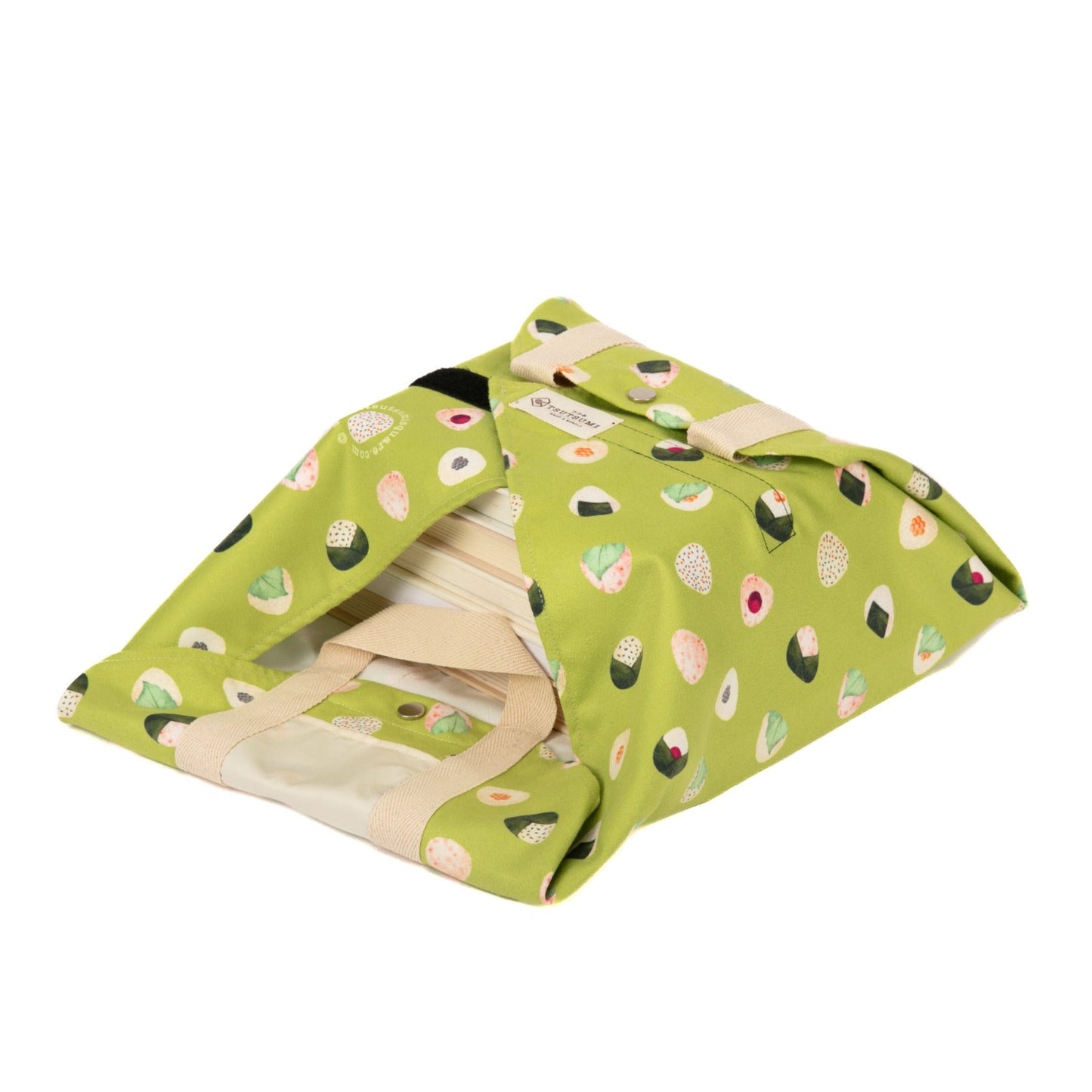 Tsutsumi Square Wrap x Love for Onigiri (Warm & Fuzzy) in Green