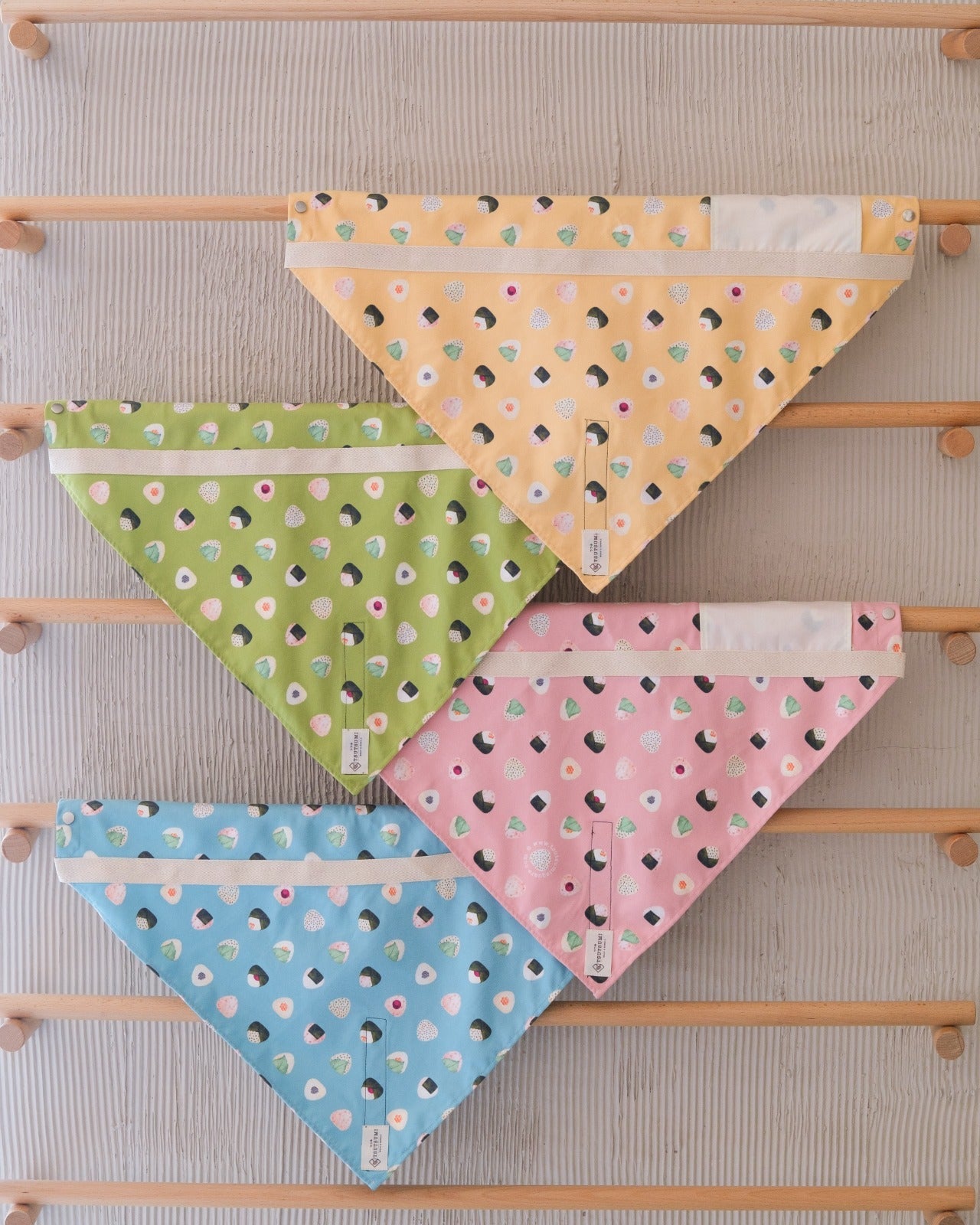 Tsutsumi Square Wrap x Love for Onigiri (Warm & Fuzzy) in Green