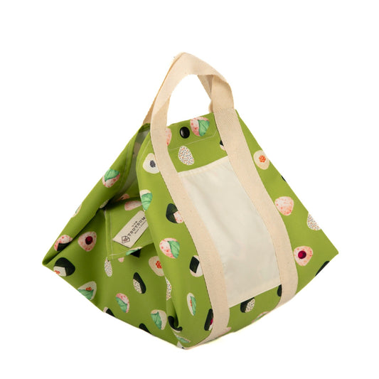 Tsutsumi Square Wrap x Love for Onigiri in Green