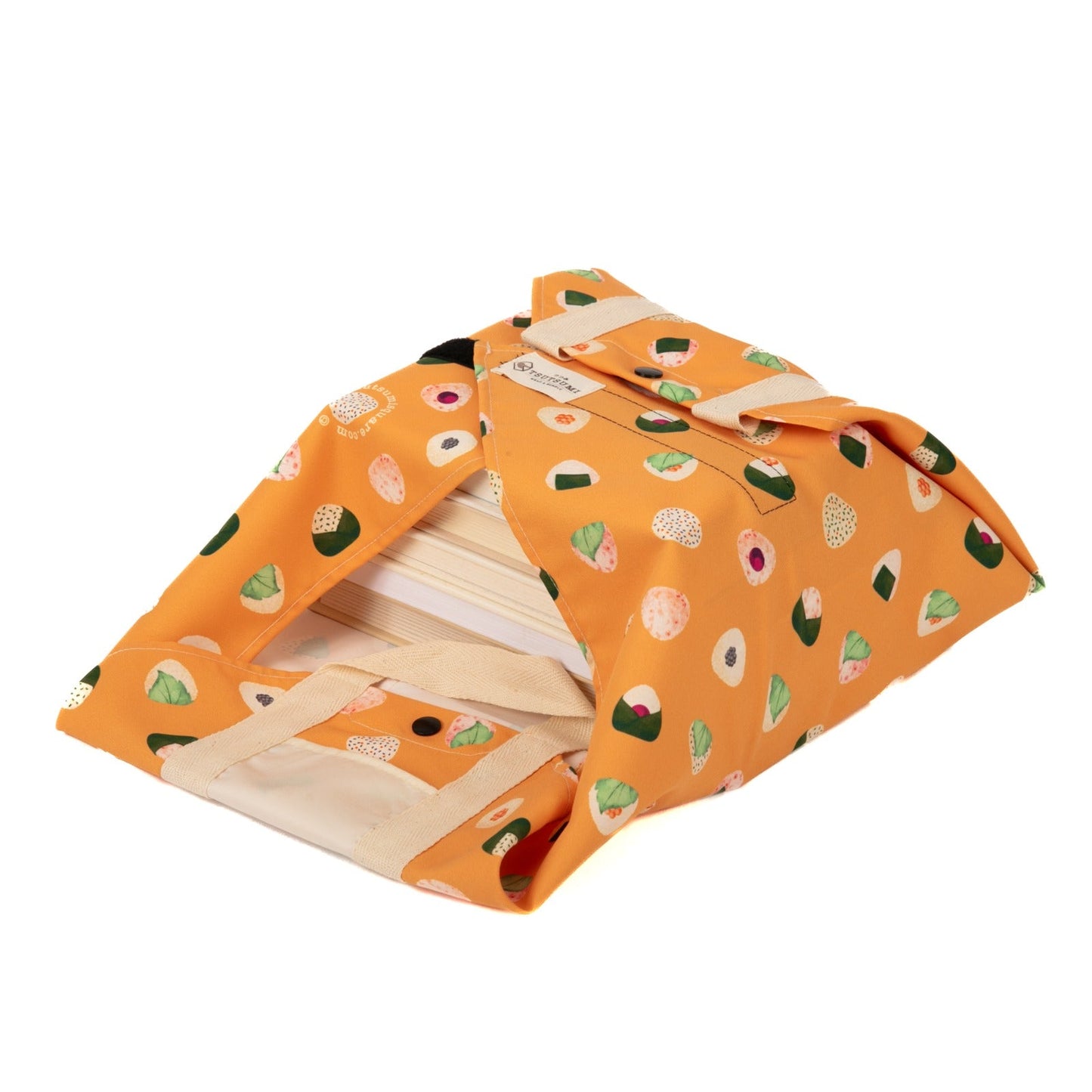 Tsutsumi Square Wrap x Love for Onigiri in Orange