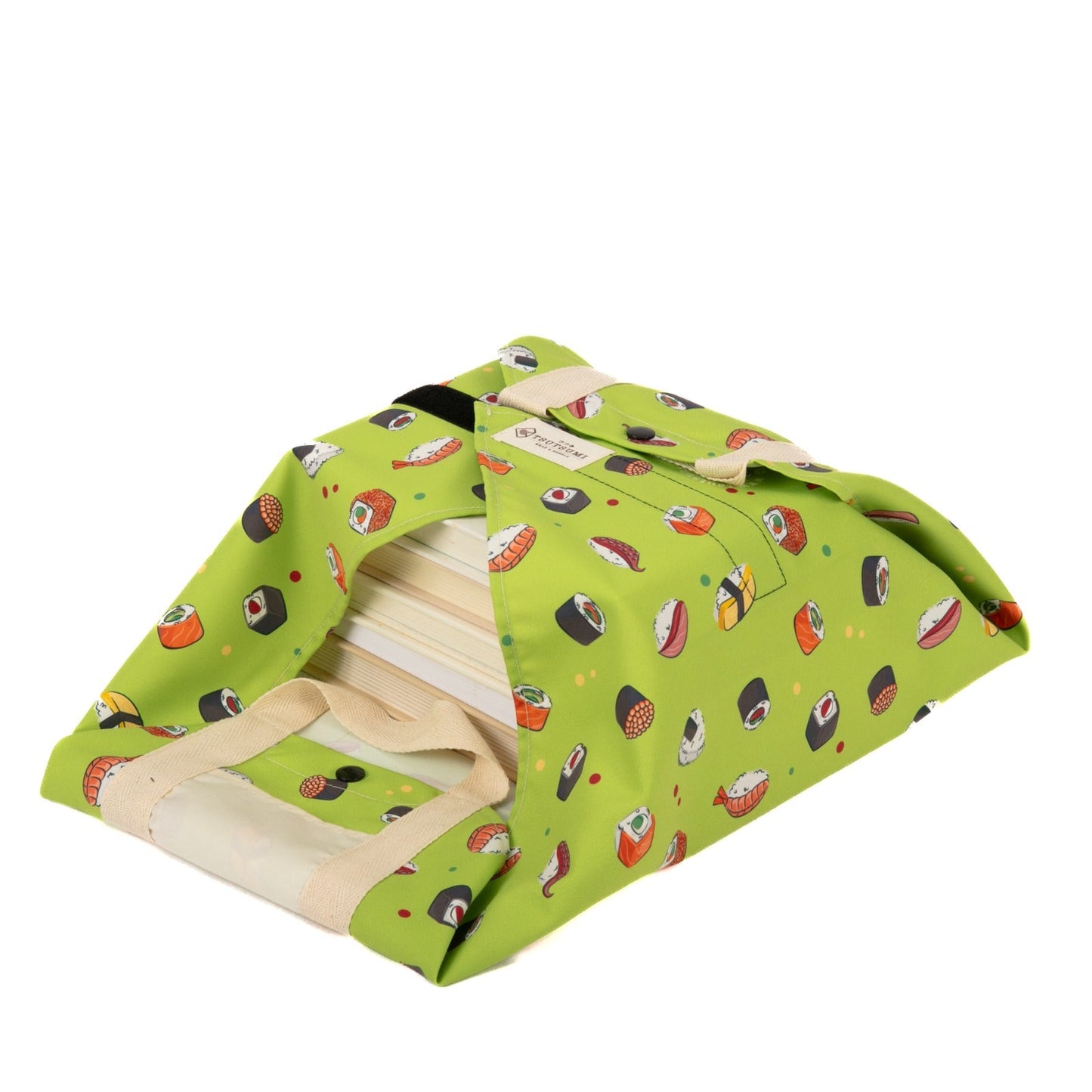 Tsutsumi Square Wrap x Love for Sushi in Green