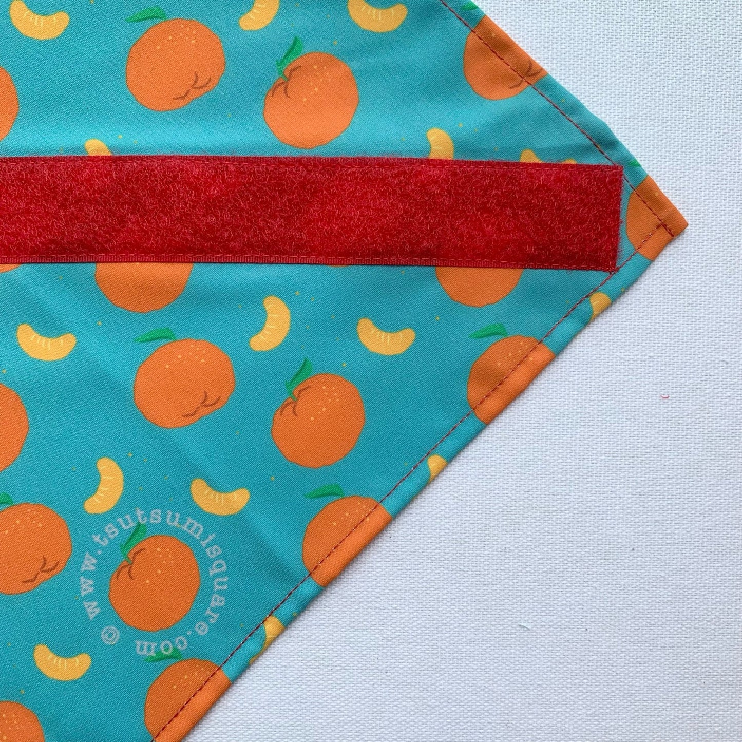 Tsutsumi Square Wrap x CNY Prosperity Oranges (Turquoise)