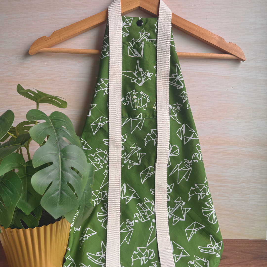 Tsutsumi Square Wrap x Handstamped Batik - Origami