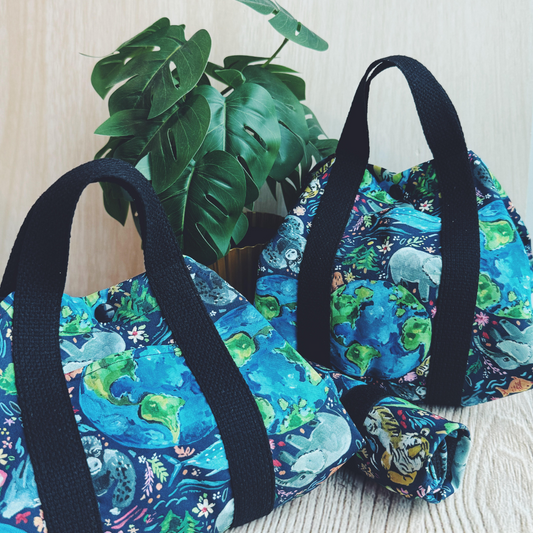 Tsutsumi Square Wrap x Handmade - Love Our Planet