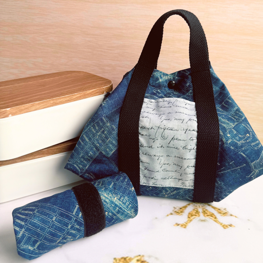 Tsutsumi Square Wrap x Handmade - Old Map