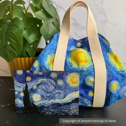 Tsutsumi Square Wrap x Handmade - The Starry Night