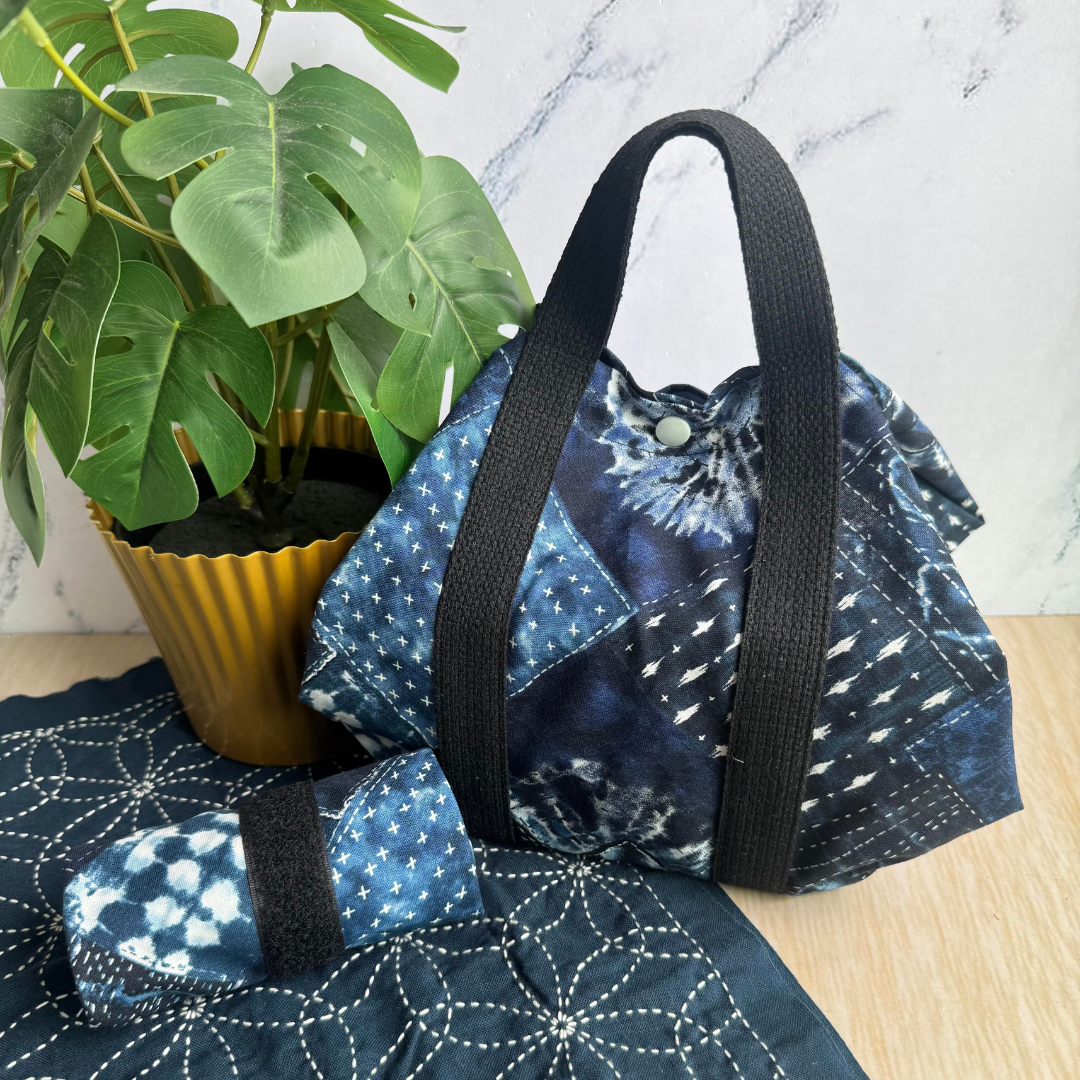Tsutsumi Square Wrap x Handmade - Sashiko Patchwork