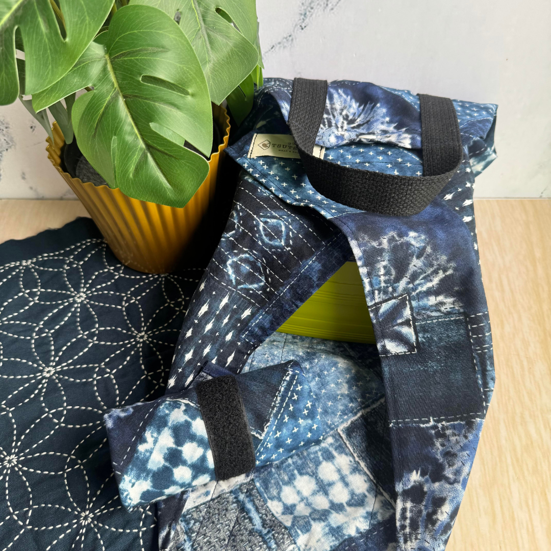Tsutsumi Square Wrap x Handmade - Sashiko Patchwork